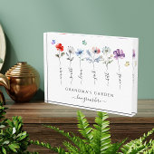 Oma's tuin met kleinkinderen noemt Waterverf Fotoblokken