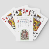 Oma's tuin met kleinkinderen noemt Waterverf Pokerkaarten (Achterkant)
