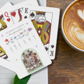 Oma's tuin met kleinkinderen noemt Waterverf Pokerkaarten