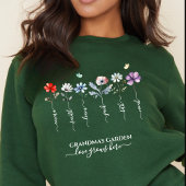 Oma's tuin met kleinkinderen noemt Waterverf Trui