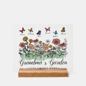 Oma's tuin Modern Keepsake 6 aangepaste namen Acryl Bord (Voorkant)
