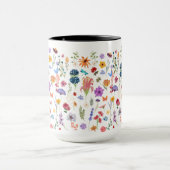 Oma's tuin Mok met gepersonaliseerde bloemen (Midden)