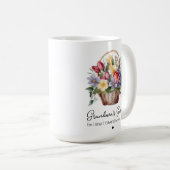 Oma's Tuinnamen Waterverf Bloemenmand Koffiemok (Voorkant rechts)