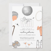 Oma's Uit Hun Dak Jubileum Afscheidsetentje Kaart (Voorkant)