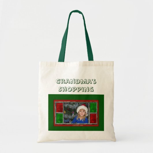 Oma's winkelen tote bag (Voorkant)