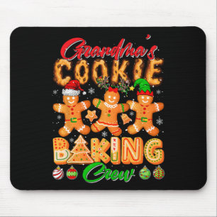 Oma's Xmas Cookie Baking Crew Funny Baker Love Muismat