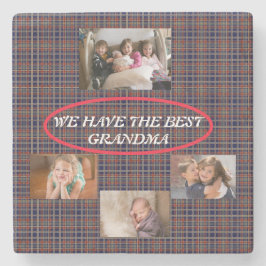 Oma's zijn als koekjes Plain White Font Foto's Stenen Onderzetter