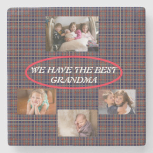 Oma's zijn als koekjes Plain White Font Foto's Stenen Onderzetter