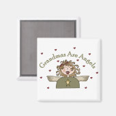 Oma's zijn engelen T-shirts en geschenken Magneet (Voorkant / Achterkant)