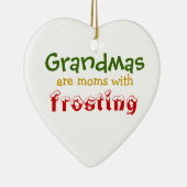 Oma's zijn moeders met vorst keramisch ornament (Rechts)