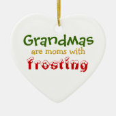 Oma's zijn moeders met vorst keramisch ornament (Voorkant)