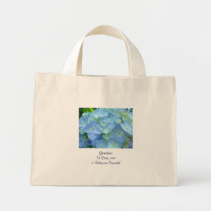Oma's zijn zo eenvoudig dat zelfs een baby ermee o mini tote bag