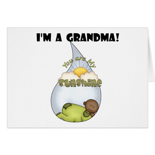 Oma's zonneschijn-Afro-Amerikaanse jongen (Voorkant Horizontaal)