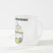 Oma's zonneschijn-Afro-Amerikaanse jongen Matglas Koffiemok (Voorkant rechts)