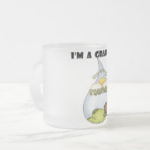 Oma's zonneschijn-Afro-Amerikaanse jongen Matglas Koffiemok (Voorkant links)