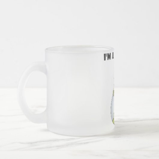 Oma's zonneschijn-Afro-Amerikaanse jongen Matglas Koffiemok (Links)