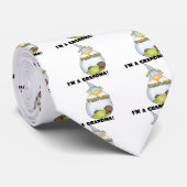 Oma's zonneschijn-Afro-Amerikaanse jongen Stropdas (Opgerold)