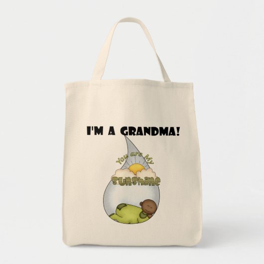Oma's zonneschijn-Afro-Amerikaanse jongen Tote Bag (Voorkant)
