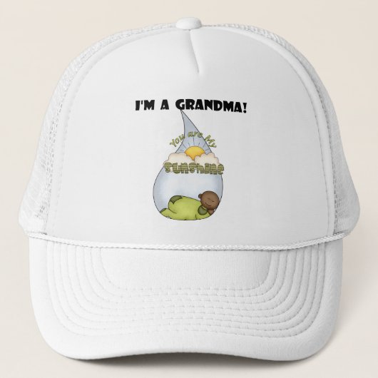 Oma's zonneschijn-Afro-Amerikaanse jongen Trucker Pet (Voorkant)