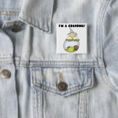 Oma's zonneschijn-Afro-Amerikaanse jongen Vierkante Button 5,1 Cm (In situ)