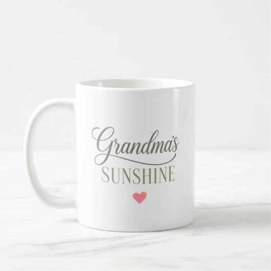 Oma's Zonneschijn Hartverwarmend Cadeau Koffiemok (Links)