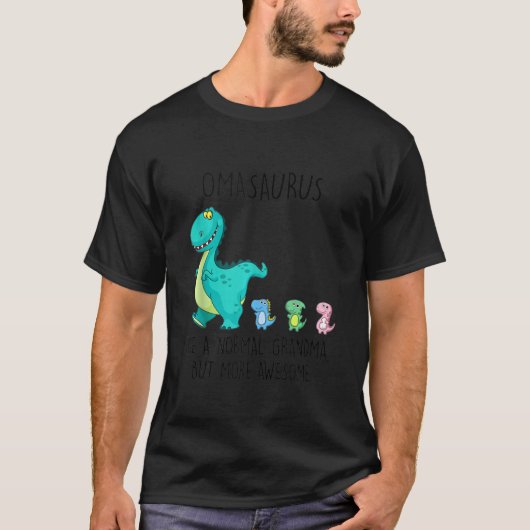 Omasaurus als een normale grootmoeder, maar Geweld T-shirt (Voorkant)