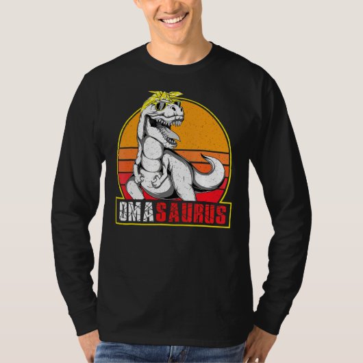 Omasaurus Rex Dinosaur Oma Saurus Family Matching T-shirt (Voorkant)