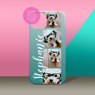 Ombre 4 Foto's Handgeschreven lettertype — KAN KLE Case-Mate iPhone 14 Pro Hoesje