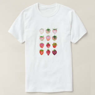Ombré aardbeien t-shirt