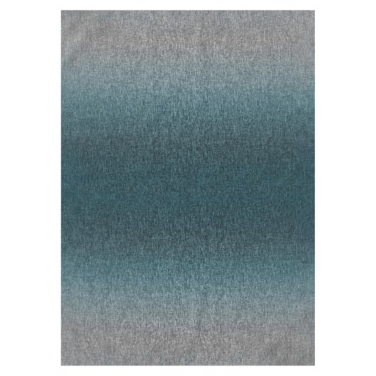 Ombre Abstract Teal Green Blue Grey Crosshatch Tafelkleed (Voorkant)