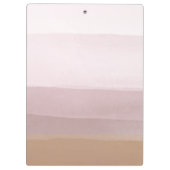 Ombre Abstracte Waterverf Stripes in Dusty Lila Klembord (Achterkant)