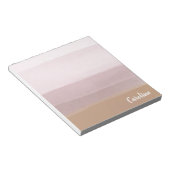 Ombre Abstracte Waterverf Stripes in Dusty Lila Notitieblok (Schuin)