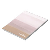 Ombre Abstracte Waterverf Stripes in Dusty Lila Notitieblok (Linkerzijde)