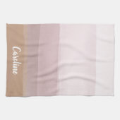 Ombre Abstracte Waterverf Stripes in Dusty Lila Theedoek (Horizontaal)