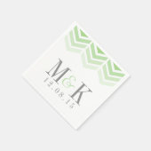 Ombre Arrows Modern Chevron Modern Monogram Servet (Hoek)