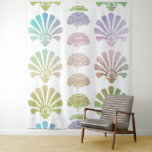 Ombre Art Deco-patroon, palmboompatroon, metalli Wandkleed<br><div class="desc">Ombre Art Deco-patroon,  palmboompatroon,  metaalglin,  pastelkleuren,  ,  bellepok,  elegant,  trendy,  mooi,  sjabloon,  natuur,  palmboom</div>