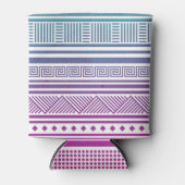 Ombre Aztec Tribal Andes Pattern Blikjeskoeler (Voorkant)