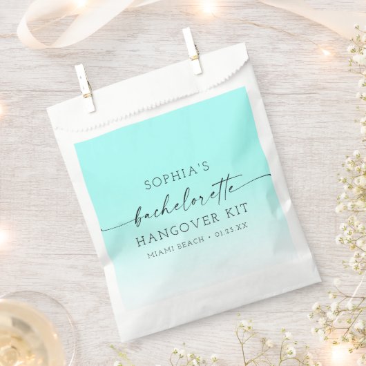 Ombre Bachelorette Party Hangover Kit Bedankzakje (Geknipt)
