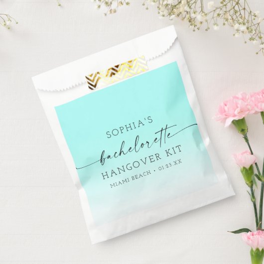 Ombre Bachelorette Party Hangover Kit Bedankzakje (Gezegeld)