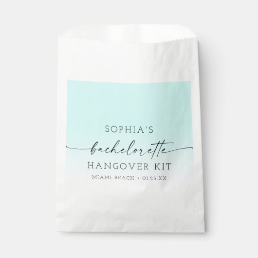 Ombre Bachelorette Party Hangover Kit Bedankzakje (Voorkant)