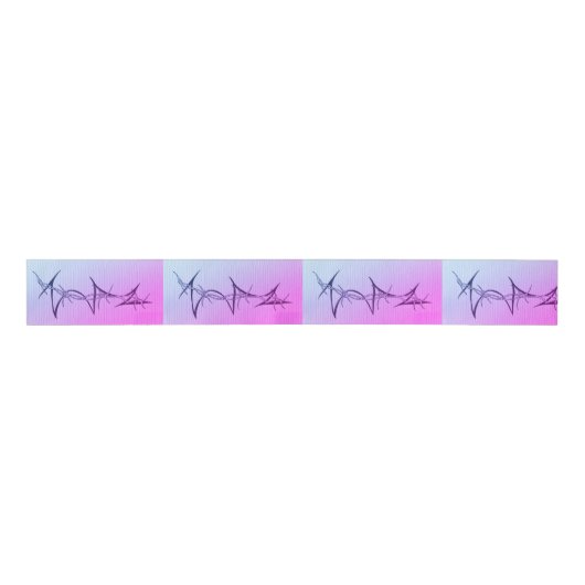 Ombre Barb Wire Grosgrain Lint (Voorkant)