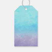 Ombre Beach bruiloft Cadeaulabel (Achterkant)