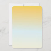 Ombre Beach Suitcase Destination Vrijgezellenfeest Kaart (Achterkant)