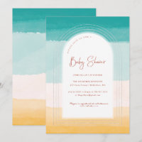 Ombre Beach Sun & Sand | Regenboog Baby Shower