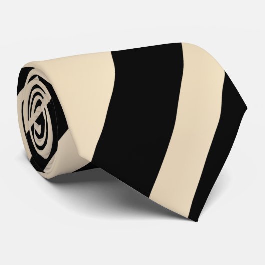 Ombre beige Multi Diagonal Stripes Stropdas (Opgerold)