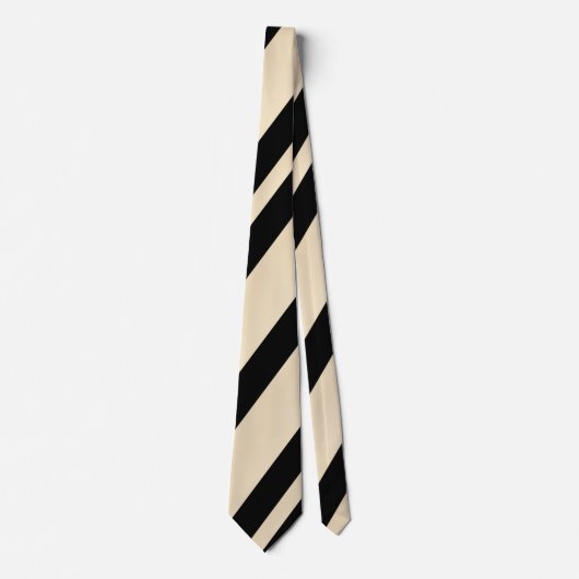 Ombre Beige Multi Diagonale Strepen Stropdas (Voorkant)