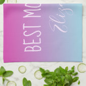 Ombre Best Mam Ever Theedoek (Gevouwen)