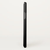 Ombre Black Dark Gray Plain Persoonlijke naam Case-Mate iPhone Case (Achterkant / rechts)