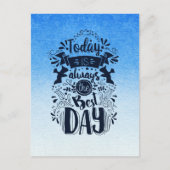 Ombre Blauw en wit Duik in dromerige tinten Briefkaart (Voorkant)