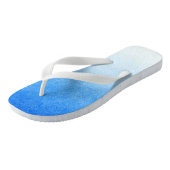 Ombre Blauw en wit Duik in dromerige tinten Teenslippers (Schuin)